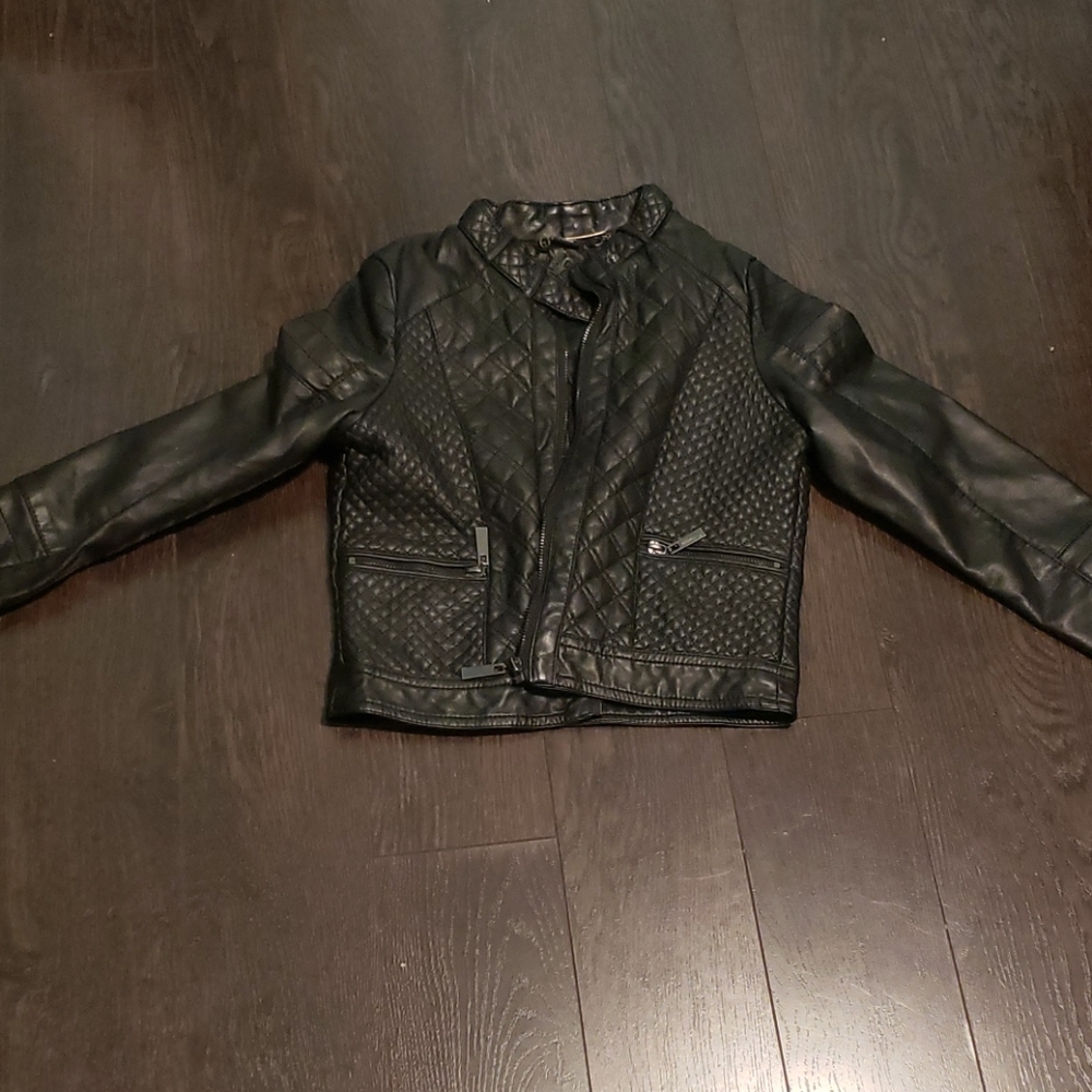 Faux leather jacket